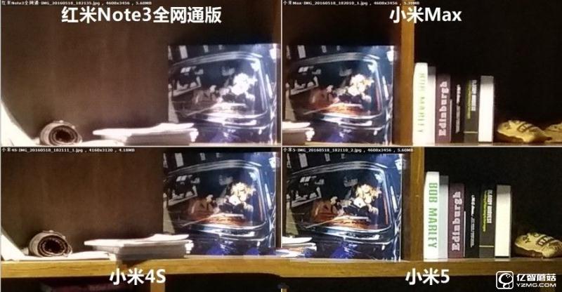 小米5/小米Max/紅米Note3全網通版/小米4s拍照對比評測