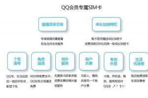 騰訊QQ會員專屬SIM卡曝光：特權(quán)太多！