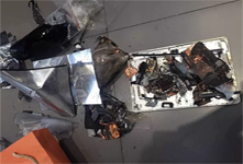 蘋果iPad Air充電時爆炸 威力巨大現(xiàn)場慘烈