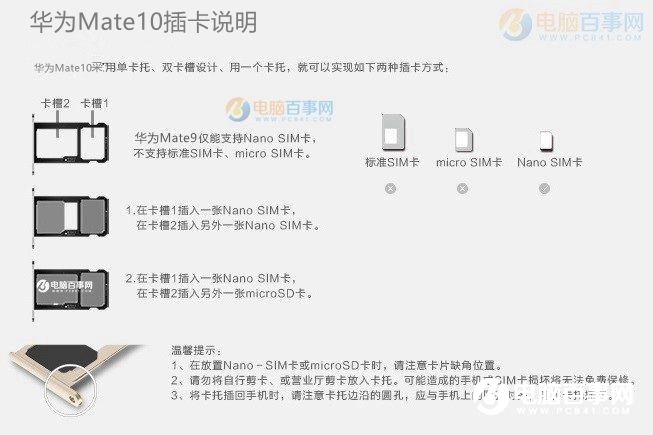 華為Mat10怎么裝卡/插卡？華為Mate10 SIM卡安裝教程