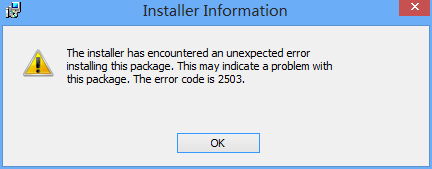 Win8安裝程序出現(xiàn)2502、2503錯誤解決方法